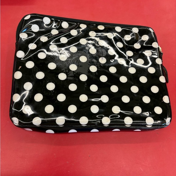 Kate Spade Black and White Polka Dot Clutch - Picture 3 of 9